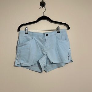 Blue aftco fishing shorts